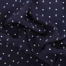 Viscose Imprimé Marin - Maison Klem