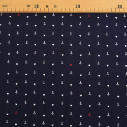 Navy Print Viscose - Maison Klem
