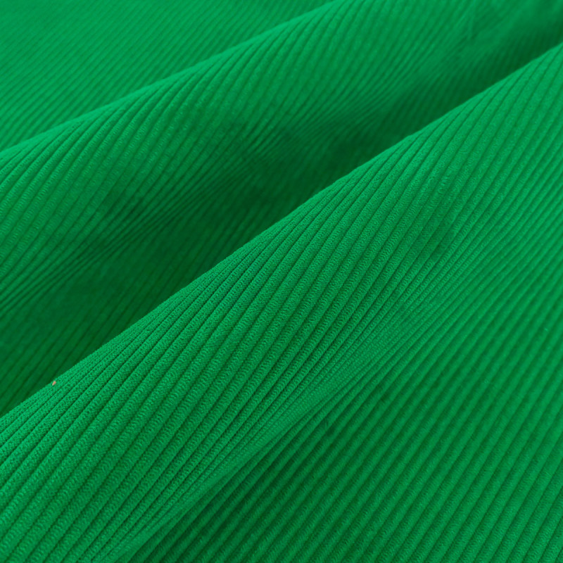 Velours Côtelé Ameublement Belém Basilic - Maison Klem