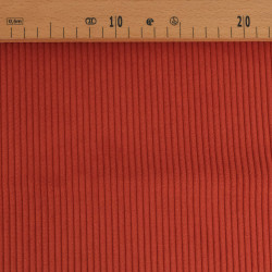Geribbeld fluweel voor meubelbekleding Belém Terracotta - Maison Klem