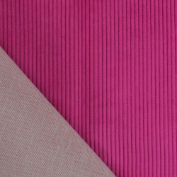 Velours Côtelé Ameublement Belém Fuchsia - Maison Klem