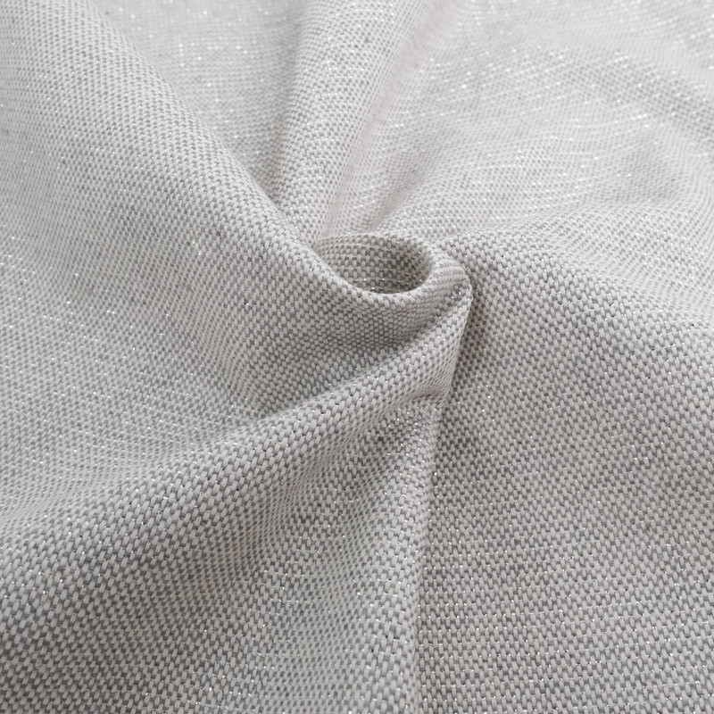 Effet Lin Lurex gris argent - Maison Klem