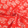 Popeline de Coton Inspiration Indienne Jaipur Mandarine - Maison Klem