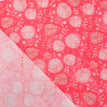 Popeline di cotone in stile indiano "Légende Rose" - Maison Klem