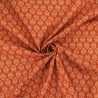 Katoenpopeline met Indiase inspiratie, kleur Terra - Maison Klem