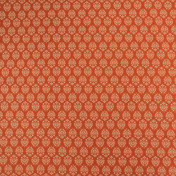 Katoenpopeline met Indiase inspiratie, kleur Terra - Maison Klem
