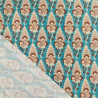 Baumwollpopeline im indischen Stil, „Elégance“, blau – Maison Klem
