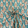 Baumwollpopeline im indischen Stil, „Elégance“, blau – Maison Klem