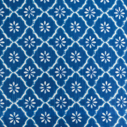 Indian-Inspired Traditional Blue Cotton Poplin - Maison Klem