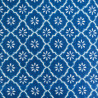 Katoenpopeline in Indiase stijl, traditioneel blauw - Maison Klem