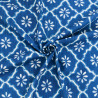 Katoenpopeline in Indiase stijl, traditioneel blauw - Maison Klem
