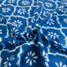 Popeline de Coton Inspiration Indienne Tradition Bleu - Maison Klem