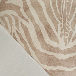Kortstapelig fluweel Savanne Zebra Beige - Maison Klem