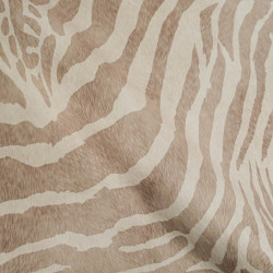 Kortstapelig fluweel Savanne Zebra Beige - Maison Klem