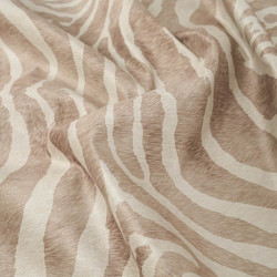 Terciopelo liso «Savane Zèbre» beige - Maison Klem