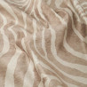 Beige Zebra-Print Shag Velvet - Maison Klem