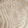 Beige Zebra-Print Shag Velvet - Maison Klem