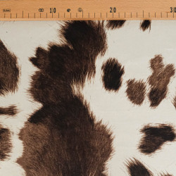 Kurzflor-Samt „Savane“ in Schokoladenbraun – Maison Klem
