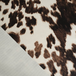 Velours Ras Savane Vache Chocolat - Maison Klem