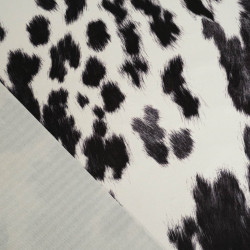 Velours Ras Savane Vache Noir - Maison Klem