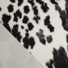 Kortstapelig fluweel Savane, koeienprint, zwart - Maison Klem