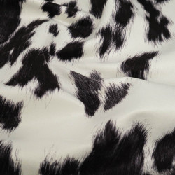 Black Cowhide Shag Velvet - Maison Klem