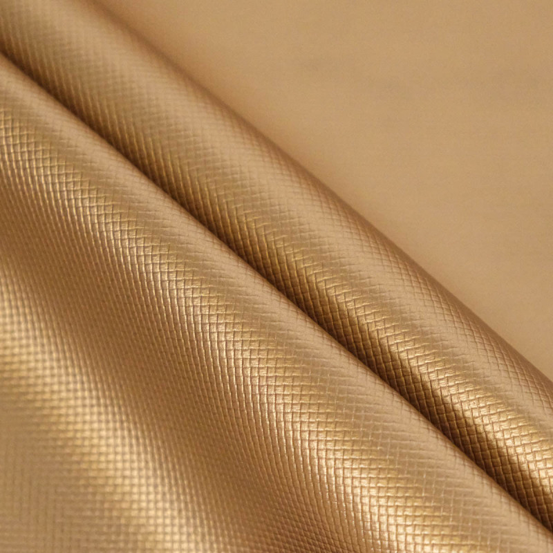 Kunstleer met gouden ruitjespatroon - Lido - Maison Klem