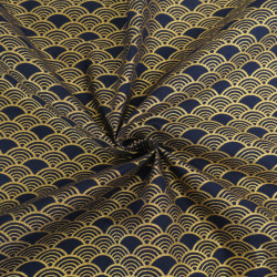 Algodón estampado con lurex Sensu Marine Oro - Maison Klem