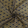 Sensu Marine Gold Lurex-Printed Cotton - Maison Klem