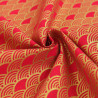 Sensu Red Gold Lurex-Printed Cotton - Maison Klem