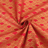 Sensu Red Gold Lurex-Printed Cotton - Maison Klem