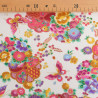 Lurex-Printed Cotton with Beautiful Flowers on an Ecru Background - Maison Klem