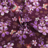 Algodón estampado con lurex Sakura violeta - Maison Klem
