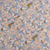 Sakura Mini Lurex-Printed Cotton with Gray and Blue Background - Maison Klem