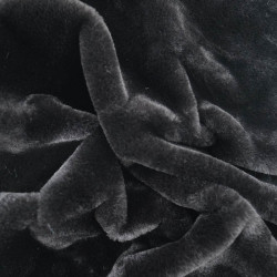 Fausse Fourrure Lapinou Noir - Maison Klem