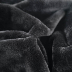 Fausse Fourrure Lapinou Noir - Maison Klem