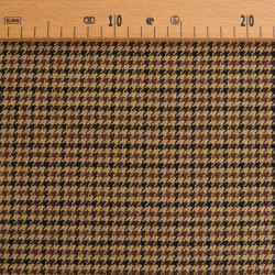Tessuto tartan a pied-de-poule color caffè - Maison Klem