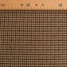 Tessuto tartan a pied-de-poule color caffè - Maison Klem