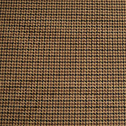 Coffee-Colored Houndstooth Tartan Fabric - Maison Klem