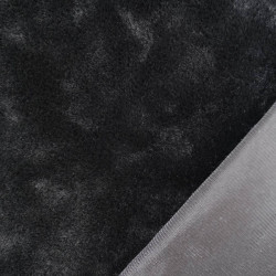 Fausse Fourrure Lapinou Noir - Maison Klem