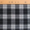 Tessuto tartan a quadri bianchi e neri - Maison Klem