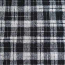 Tartan-Stoff mit schwarz-weißen Karos – Maison Klem