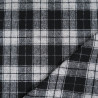 Tessuto tartan a quadri bianchi e neri - Maison Klem