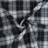 Black-and-White Tartan Fabric - Maison Klem