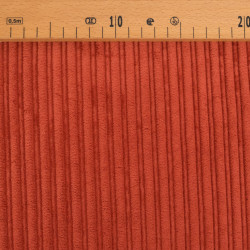 Geribbeld fluweel met sherpa-voering, terracotta - Maison Klem