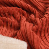 Geribbeld fluweel met sherpa-voering, terracotta - Maison Klem