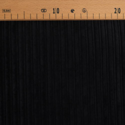 Black Sherpa-Backed Ribbed Velvet - Maison Klem