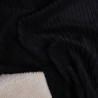 Black Sherpa-Backed Ribbed Velvet - Maison Klem