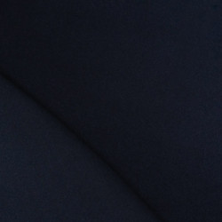 Navy Blue Caban-Style Knit Fabric Coat - Maison Klem