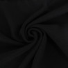 Black Caban-Style Knit Fabric Coat - Maison Klem